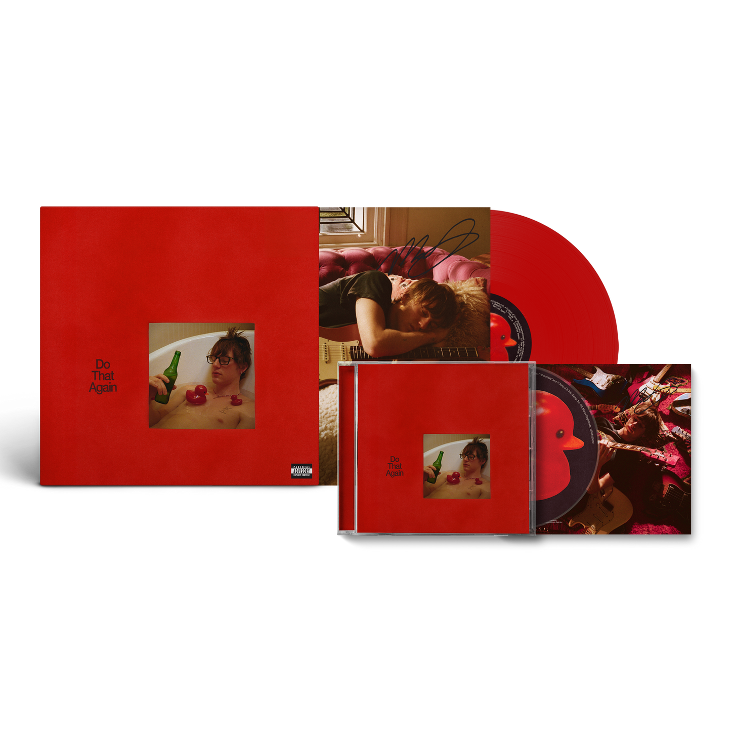 Do That Again Signed CD + Signed Red Vinyl