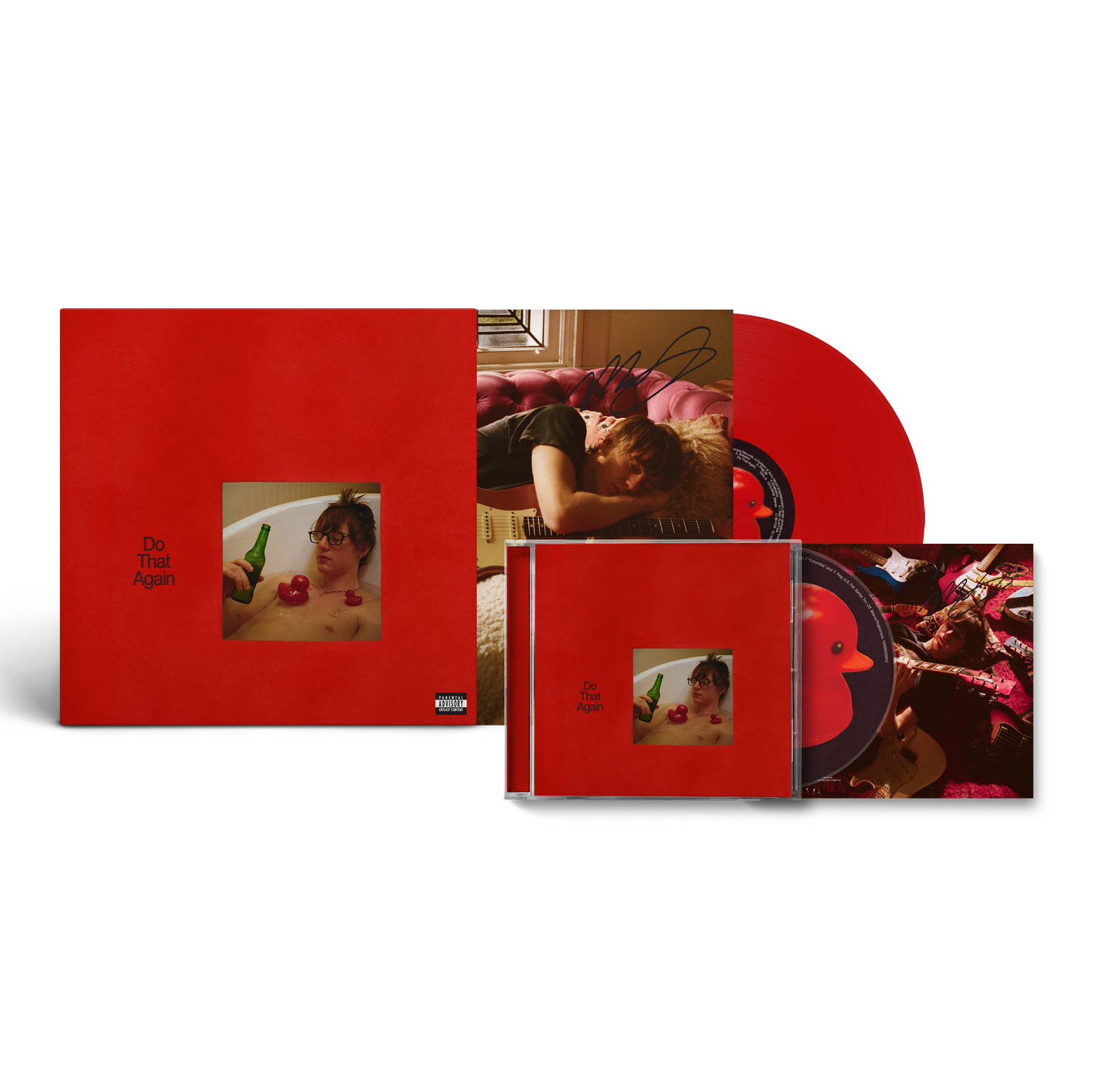 Do That Again Signed CD + Signed Red Vinyl