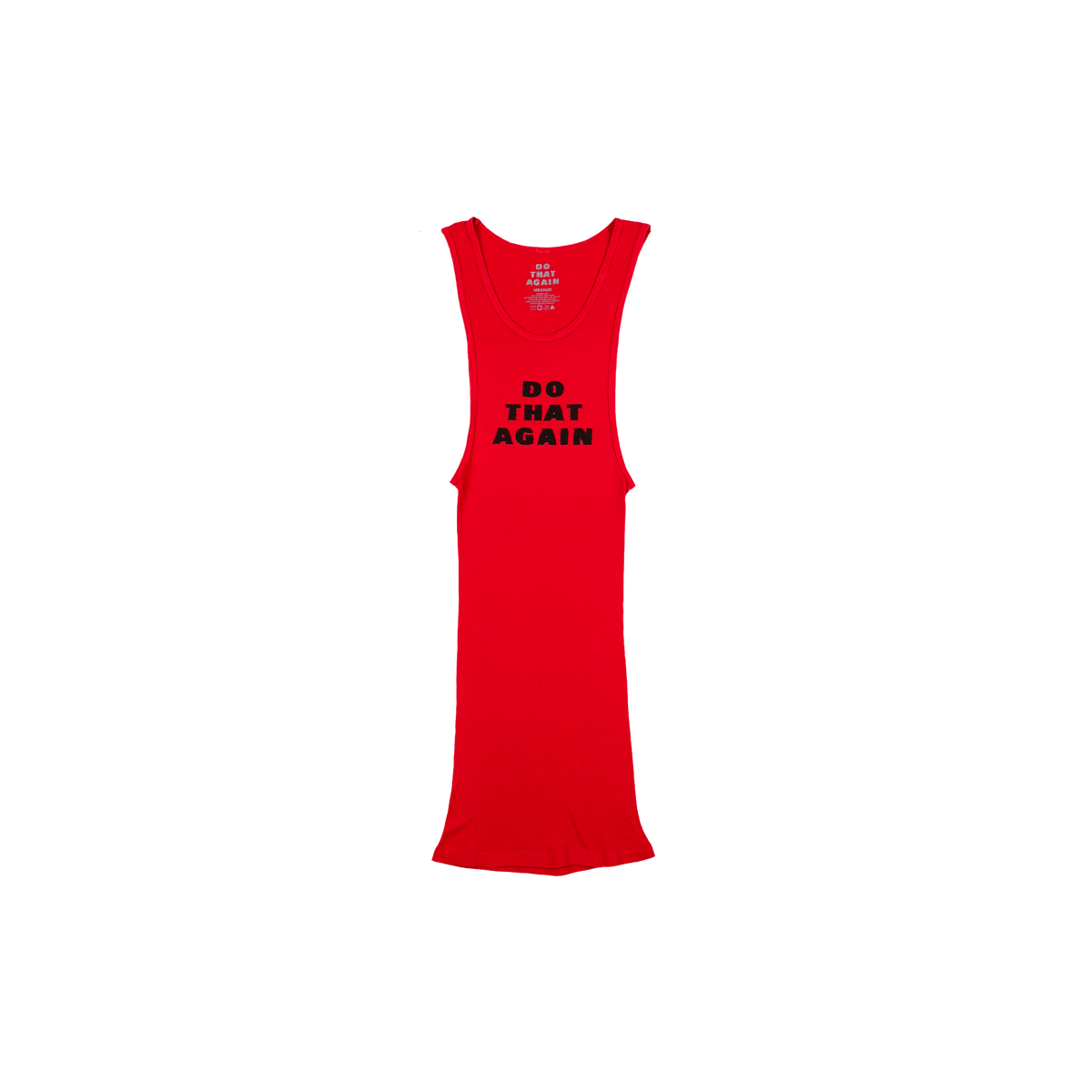 Do That Again Red Ribbed Tank (Set Of 3)
